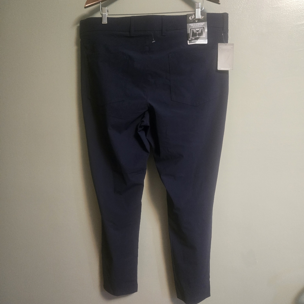 NWT Callaway Pants 38x30 (40x29) Stretch Waistband Opti-Dri Golf Performance - Picture 4 of 6